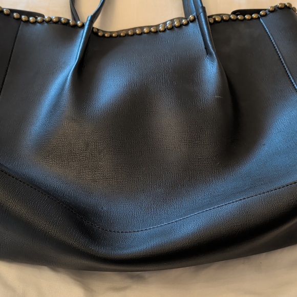 B-Low the Belt Black Tote with Gold Studs - Picture 5 of 10